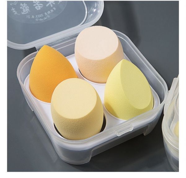 Makeup sponge set, yellow